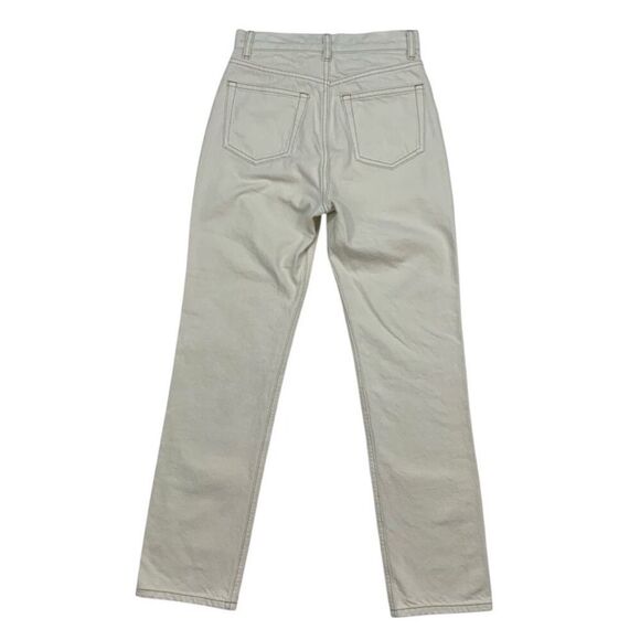 Reformation Cynthia High Rise Straight Jeans Bone New with tags! - Picture 7 of 16